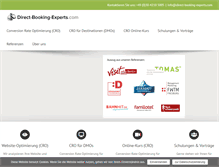 Tablet Screenshot of direct-booking-experts.com